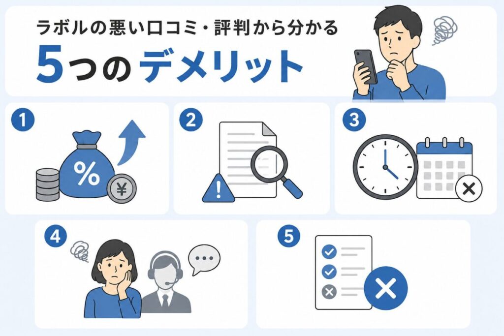 ラボルの悪い口コミ・評判から分かる5つのデメリット