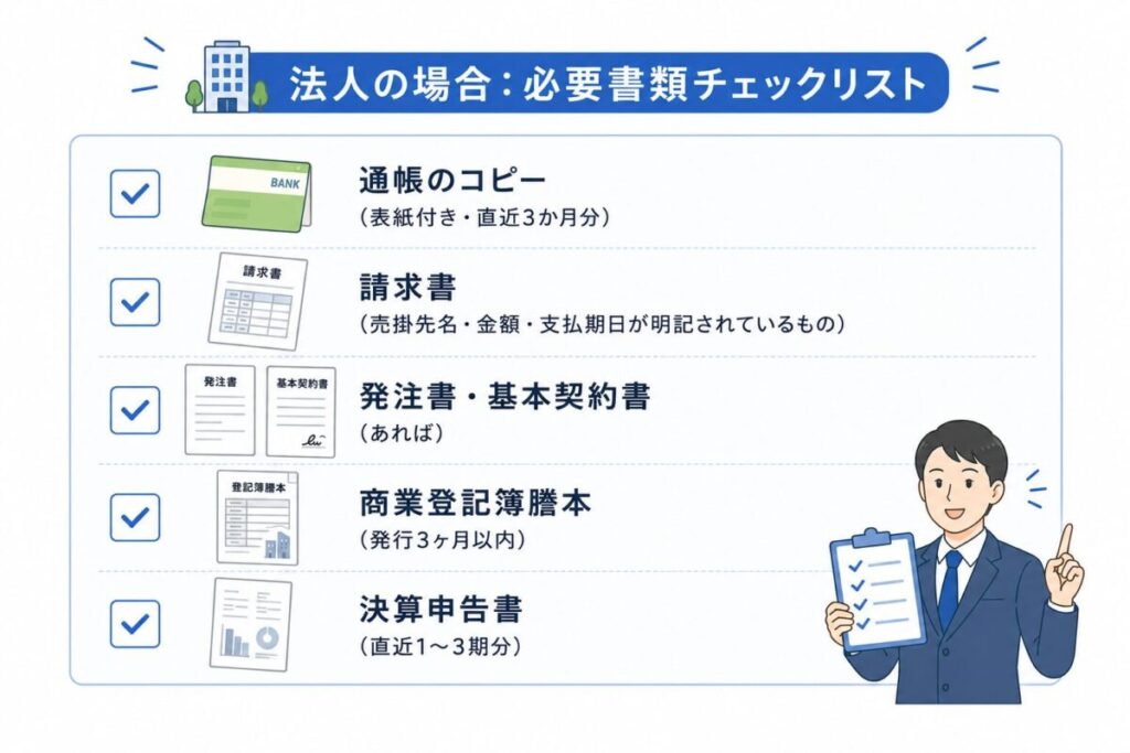 法人に必要な書類