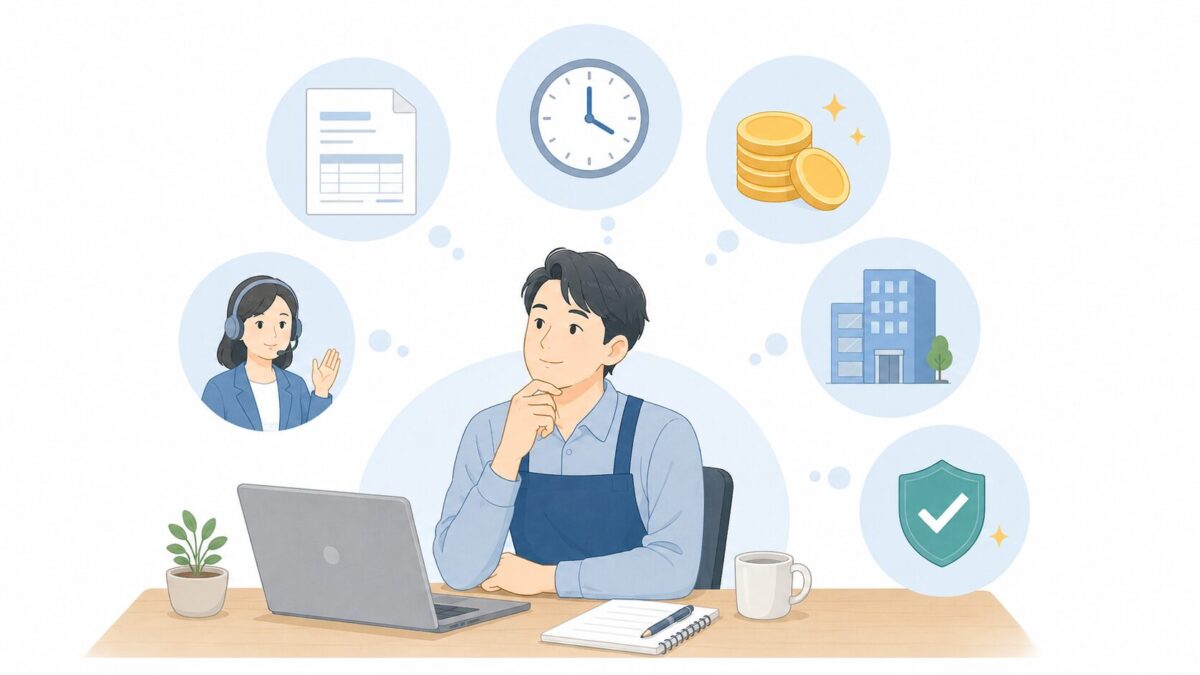 売掛金を現金化する前の注意点を確認するイメージ
