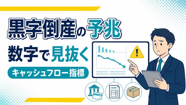 黒字倒産の予兆をキャッシュフロー指標から見抜く方法