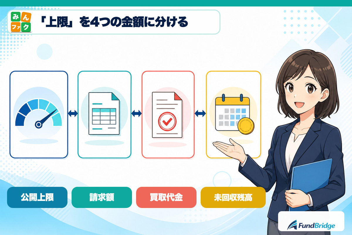 みんなのファクタリングの初回上限と2回目の増額は公開情報では固定されていない
