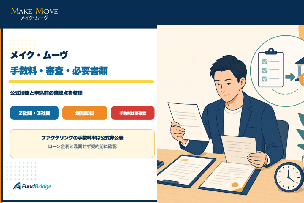 メイク・ムーヴの手数料・審査・必要書類を解説するアイキャッチ画像