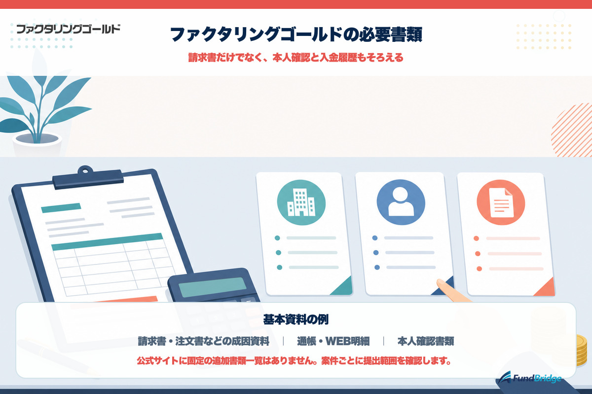 必要書類と確認項目を示す図解